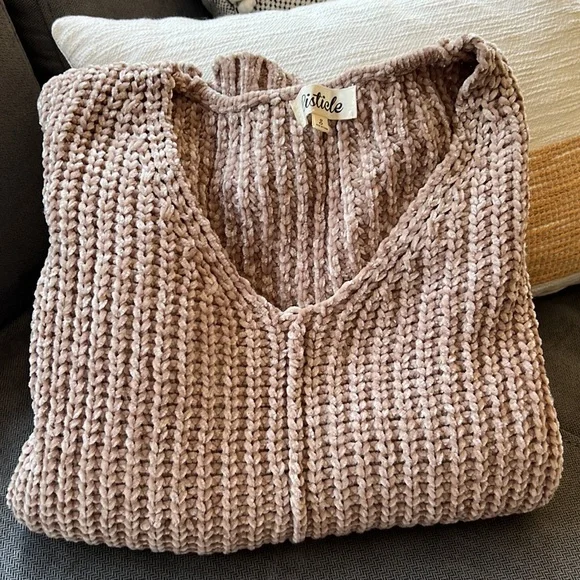 LIZZY- Wide Cuff Oversized Sweater - Picture 3 of 3